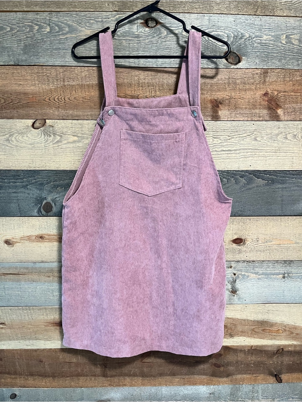 SHEIN Pink Corduroy Overall Dress - Women’s Size L